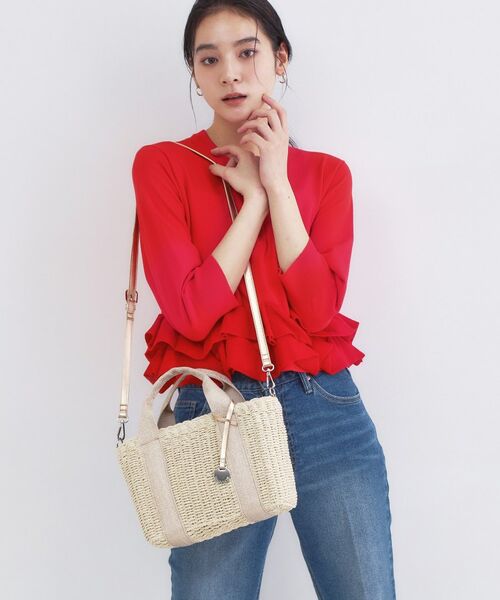 OPAQUE.CLIP / オペーク ドット クリップ トートバッグ | スクエアミドルペーパーかごバッグ【2WAY】 | 詳細3