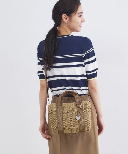 OPAQUE.CLIP / オペーク ドット クリップ トートバッグ | スクエアミドルペーパーかごバッグ【2WAY】 | 詳細5