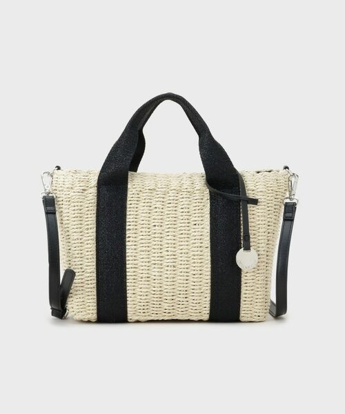 OPAQUE.CLIP / オペーク ドット クリップ トートバッグ | スクエアミドルペーパーかごバッグ【2WAY】 | 詳細7