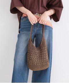 OPAQUE.CLIP / オペーク ドット クリップ ショルダーバッグ | カギ針ラメワンショルダーバッグ