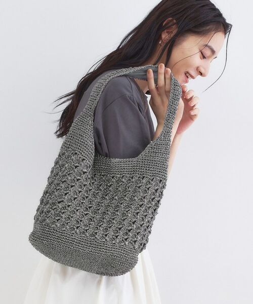 OPAQUE.CLIP / オペーク ドット クリップ ショルダーバッグ | カギ針ラメワンショルダーバッグ | 詳細3