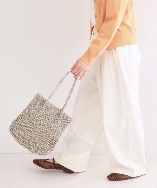 OPAQUE.CLIP / オペーク ドット クリップ トートバッグ | カギ針ラメデザインミドルバッグ | 詳細3