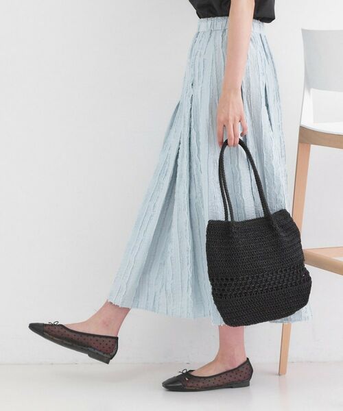 OPAQUE.CLIP / オペーク ドット クリップ トートバッグ | カギ針ラメデザインミドルバッグ | 詳細5