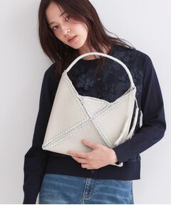 OPAQUE.CLIP / オペーク ドット クリップ ハンドバッグ | ラメコンビデザインハンドバッグ