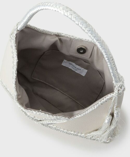 OPAQUE.CLIP / オペーク ドット クリップ ハンドバッグ | ラメコンビデザインハンドバッグ | 詳細10