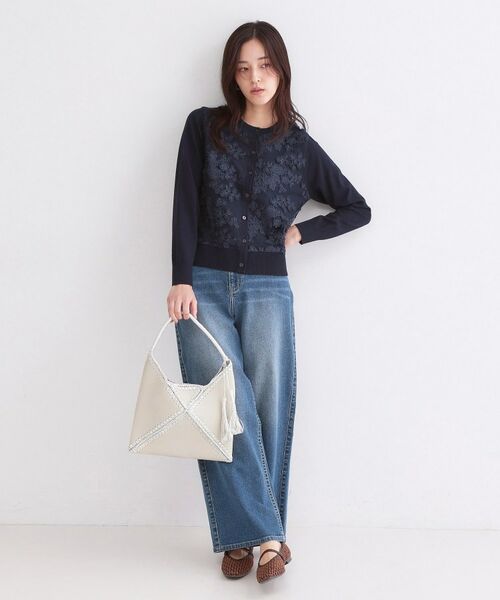 OPAQUE.CLIP / オペーク ドット クリップ ハンドバッグ | ラメコンビデザインハンドバッグ | 詳細2