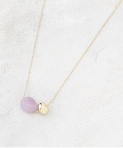 OPAQUE.CLIP / オペーク ドット クリップ ネックレス・ペンダント・チョーカー | 天然石×メタルスライドネックレス