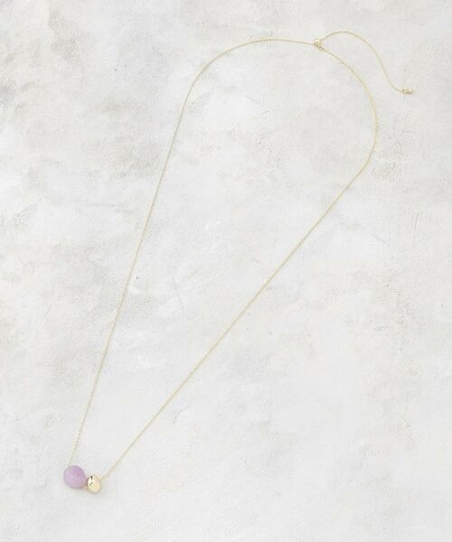 OPAQUE.CLIP / オペーク ドット クリップ ネックレス・ペンダント・チョーカー | 天然石×メタルスライドネックレス | 詳細2