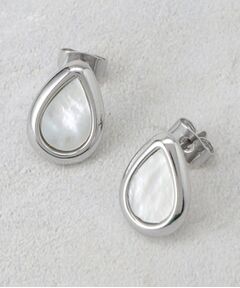 OPAQUE.CLIP / オペーク ドット クリップ ピアス・イヤリング | シェル×エッジメタルしずくピアス