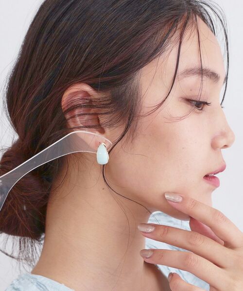 OPAQUE.CLIP / オペーク ドット クリップ ピアス・イヤリング | エポ乳白カラーピアス | 詳細5