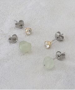 OPAQUE.CLIP / オペーク ドット クリップ ピアス・イヤリング | 天然石×ビジューピアスSET