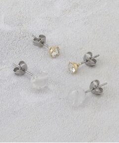 OPAQUE.CLIP / オペーク ドット クリップ ピアス・イヤリング | 天然石×ビジューピアスSET