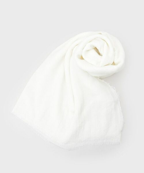 OPAQUE.CLIP / オペーク ドット クリップ マフラー・ショール・スヌード・ストール | 大判シアーストール（アイボリー(004)）