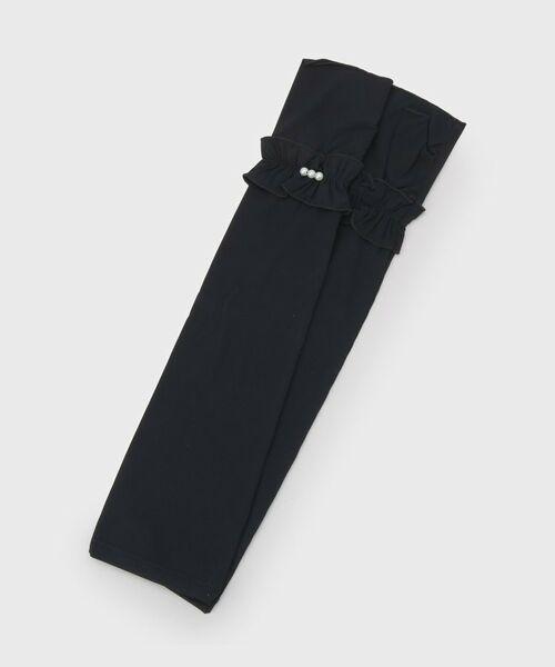 OPAQUE.CLIP / オペーク ドット クリップ 手袋 | フリルデザインアームカバー【UVケア／接触冷感】（ブラック(019)）