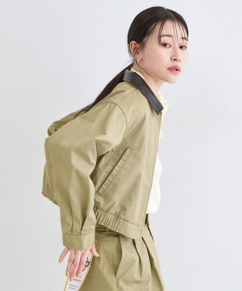 OPAQUE.CLIP / オペーク ドット クリップ レザーブルゾン・ジャケット | 【Dickies×OPAQUE．CLIP】ステンカラーブルゾン | 詳細1