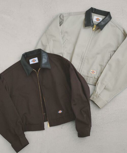 OPAQUE.CLIP / オペーク ドット クリップ レザーブルゾン・ジャケット | 【Dickies×OPAQUE．CLIP】ステンカラーブルゾン | 詳細18