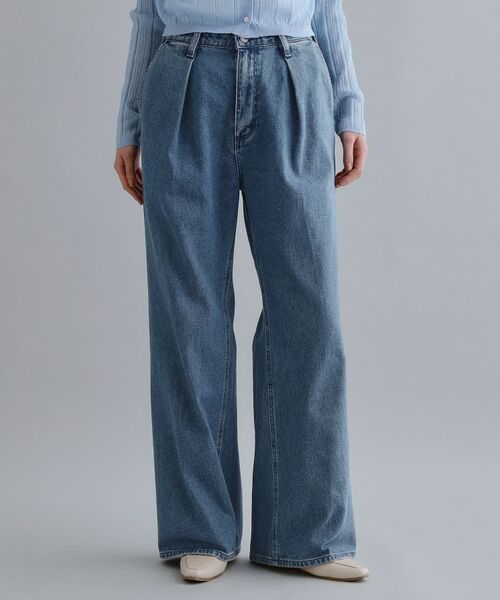 OPAQUE.CLIP / オペーク ドット クリップ デニムパンツ | 【Wrangler／ラングラー】ランチャーワイドデニムパンツ（ブルー(092)）