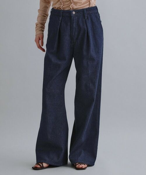 OPAQUE.CLIP / オペーク ドット クリップ デニムパンツ | 【Wrangler／ラングラー】ランチャーワイドデニムパンツ（ネイビー(094)）