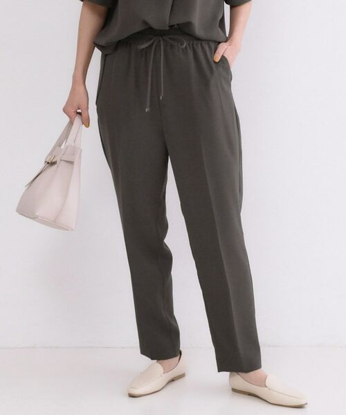 OPAQUE.CLIP / オペーク ドット クリップ パンツ | ストレッチ美脚イージーテーパードパンツ/セットアップ対応可【洗濯機OK/防シワ加工】(チャコールグレー(014))