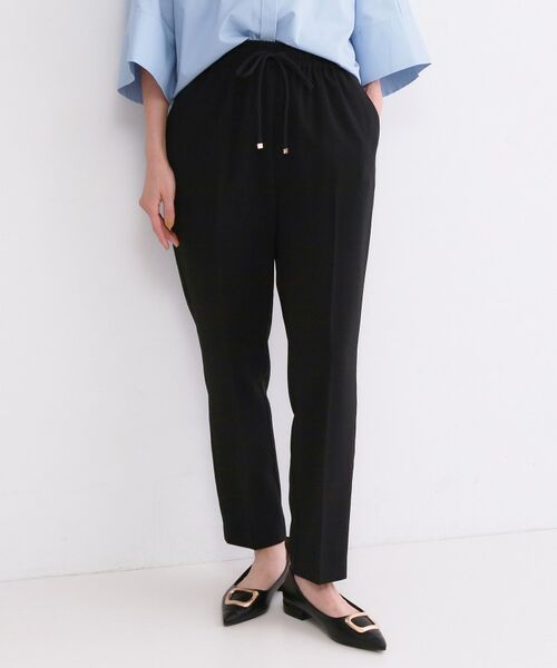 OPAQUE.CLIP / オペーク ドット クリップ パンツ | ストレッチ美脚イージーテーパードパンツ/セットアップ対応可【洗濯機OK/防シワ加工】(ブラック(019))