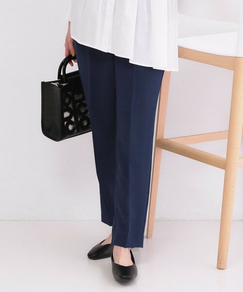 OPAQUE.CLIP / オペーク ドット クリップ パンツ | ストレッチ美脚イージーテーパードパンツ/セットアップ対応可【洗濯機OK/防シワ加工】(ネイビー(094))