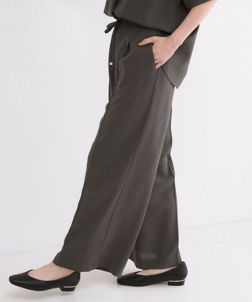 OPAQUE.CLIP / オペーク ドット クリップ パンツ | ストレッチ美脚イージーワイドパンツ/セットアップ対応可【洗濯機OK/防シワ加工】 | 詳細1