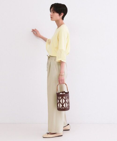 OPAQUE.CLIP / オペーク ドット クリップ パンツ | ストレッチ美脚イージーワイドパンツ/セットアップ対応可【洗濯機OK/防シワ加工】 | 詳細11