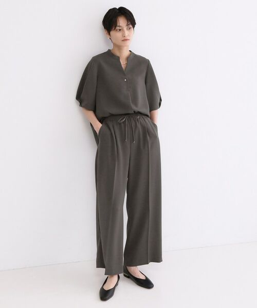 OPAQUE.CLIP / オペーク ドット クリップ パンツ | ストレッチ美脚イージーワイドパンツ/セットアップ対応可【洗濯機OK/防シワ加工】 | 詳細2