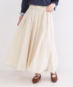 OPAQUE.CLIP / オペーク ドット クリップ ロング・マキシ丈スカート | シアーヴィンテージイージーフレアスカート【洗濯機OK】