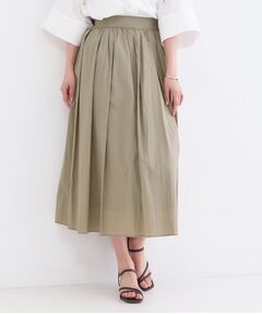 OPAQUE.CLIP / オペーク ドット クリップ ロング・マキシ丈スカート | シアーヴィンテージイージーフレアスカート【洗濯機OK】