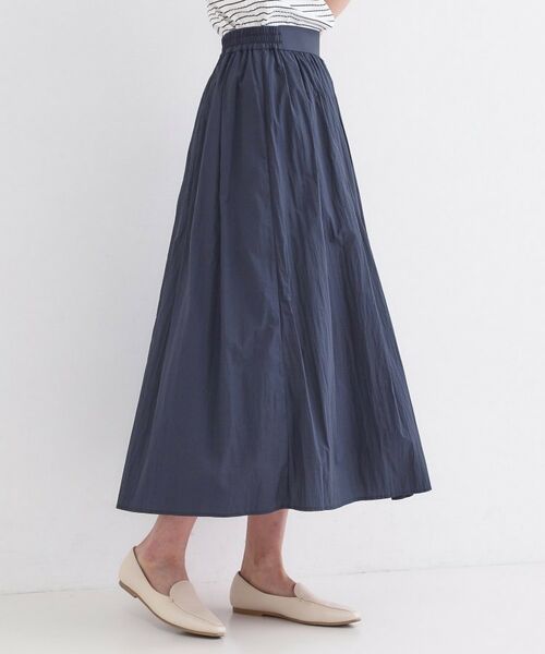 OPAQUE.CLIP / オペーク ドット クリップ ロング・マキシ丈スカート | シアーヴィンテージイージーフレアスカート【洗濯機OK】 | 詳細13