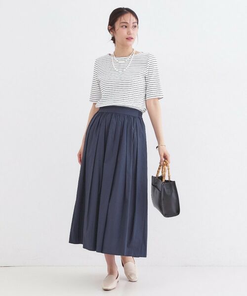 OPAQUE.CLIP / オペーク ドット クリップ ロング・マキシ丈スカート | シアーヴィンテージイージーフレアスカート【洗濯機OK】 | 詳細14