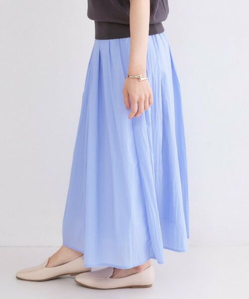 OPAQUE.CLIP / オペーク ドット クリップ ロング・マキシ丈スカート | シアーヴィンテージイージーフレアスカート【洗濯機OK】 | 詳細9