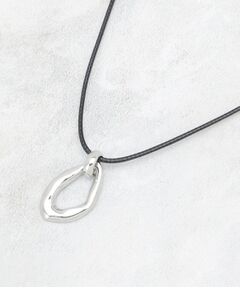 OPAQUE.CLIP / オペーク ドット クリップ ネックレス・ペンダント・チョーカー | メタルニュアンス オーバルコードネックレス