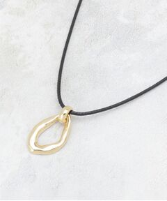 OPAQUE.CLIP / オペーク ドット クリップ ネックレス・ペンダント・チョーカー | メタルニュアンス オーバルコードネックレス