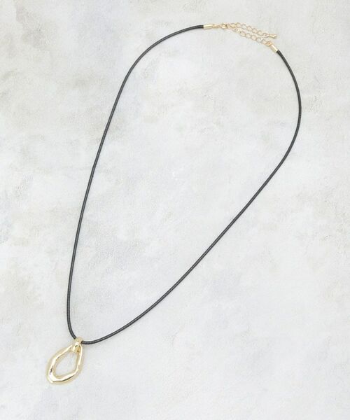 OPAQUE.CLIP / オペーク ドット クリップ ネックレス・ペンダント・チョーカー | メタルニュアンス オーバルコードネックレス | 詳細2