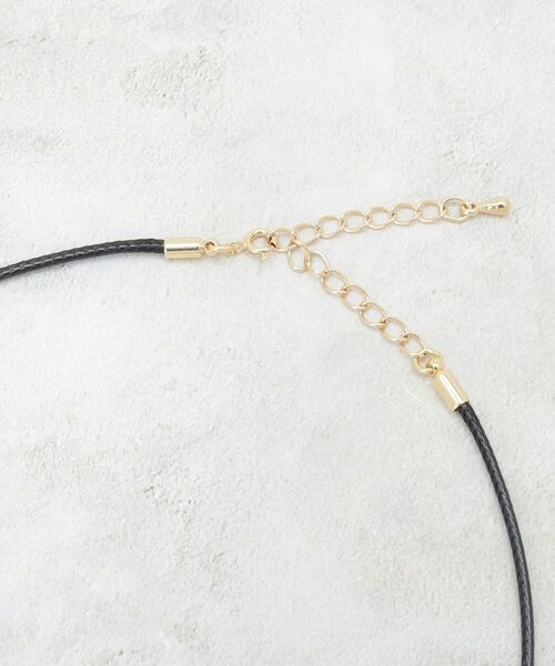 OPAQUE.CLIP / オペーク ドット クリップ ネックレス・ペンダント・チョーカー | メタルニュアンス オーバルコードネックレス | 詳細3