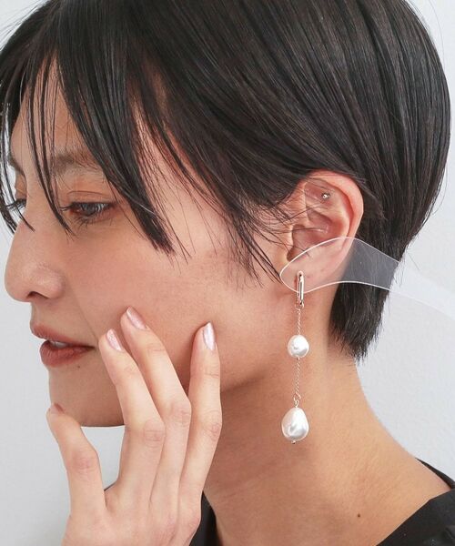 OPAQUE.CLIP / オペーク ドット クリップ ピアス・イヤリング | 2WAYパール調デザインピアス | 詳細5