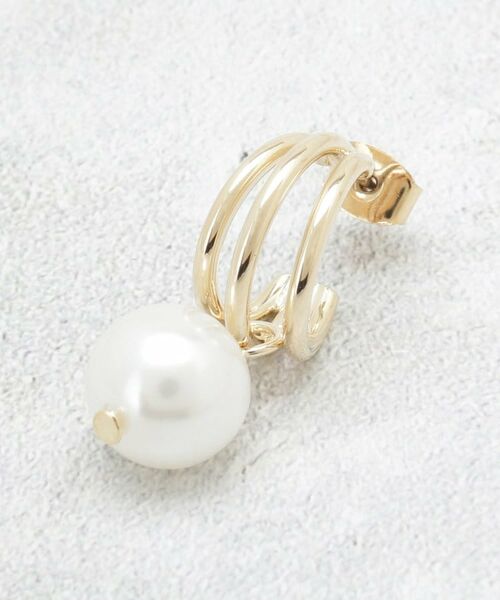 OPAQUE.CLIP / オペーク ドット クリップ ピアス・イヤリング | メタルハーフムーン×フェイクパールピアス | 詳細2