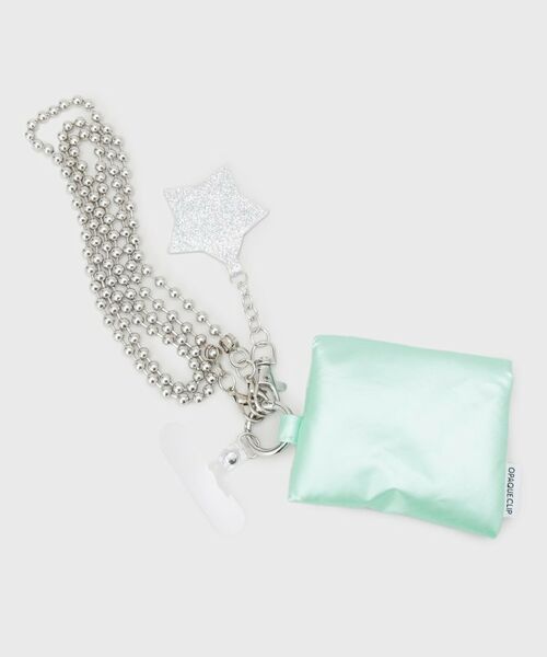 OPAQUE.CLIP / オペーク ドット クリップ キーホルダー・ストラップ | ミラーチャーム＆ミニポーチ付き ボールチェーンスマートフォンショルダーストラップ | 詳細2