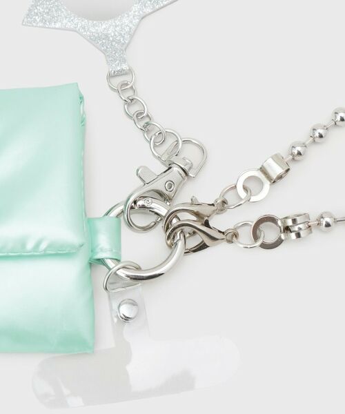 OPAQUE.CLIP / オペーク ドット クリップ キーホルダー・ストラップ | ミラーチャーム＆ミニポーチ付き ボールチェーンスマートフォンショルダーストラップ | 詳細3