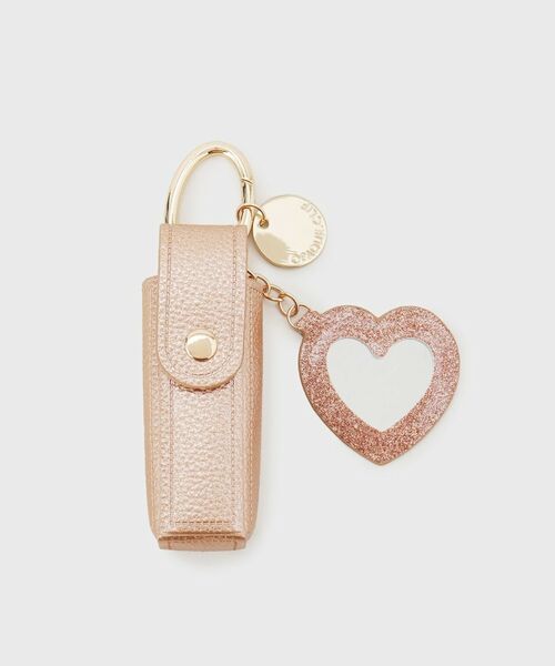 OPAQUE.CLIP / オペーク ドット クリップ キーホルダー・ストラップ | ミラー付きリップチャーム【9色展開】（ブロンズ(008)）