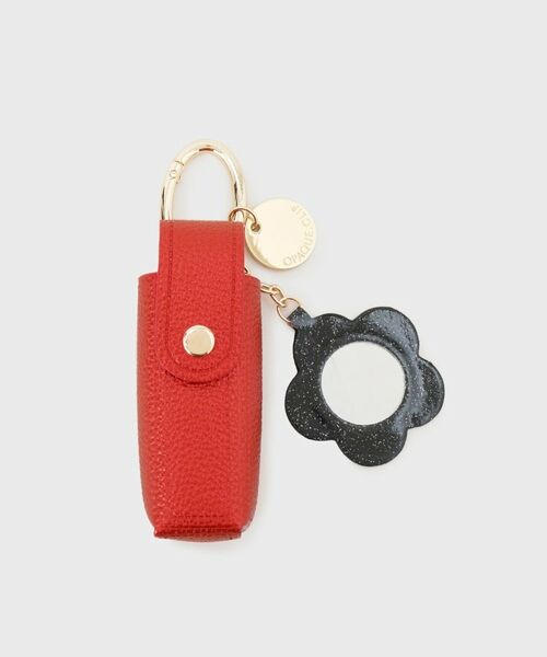 OPAQUE.CLIP / オペーク ドット クリップ キーホルダー・ストラップ | ミラー付きリップチャーム【9色展開】（レッド(863)）