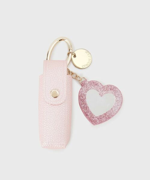 OPAQUE.CLIP / オペーク ドット クリップ キーホルダー・ストラップ | ミラー付きリップチャーム【9色展開】（ピンク(872)）