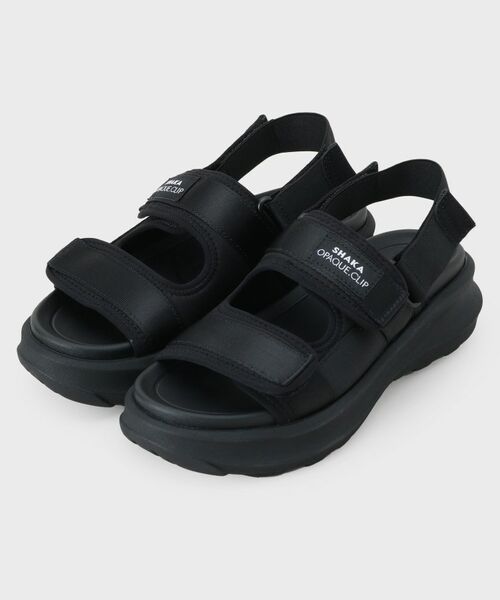 OPAQUE.CLIP / オペーク ドット クリップ サンダル | SHAKA ダブルベルトサンダル(ブラック(019))