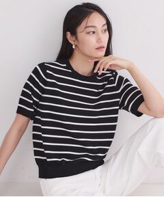 OPAQUE.CLIP / オペーク ドット クリップ ニット・セーター | ハーフスリーブニット／オーガニックコットン混【洗濯機OK／UVケア】