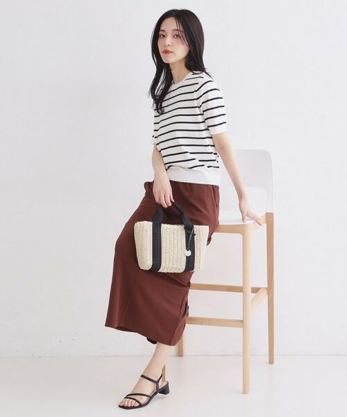 OPAQUE.CLIP / オペーク ドット クリップ ニット・セーター | ハーフスリーブニット／オーガニックコットン混【洗濯機OK／UVケア】 | 詳細14