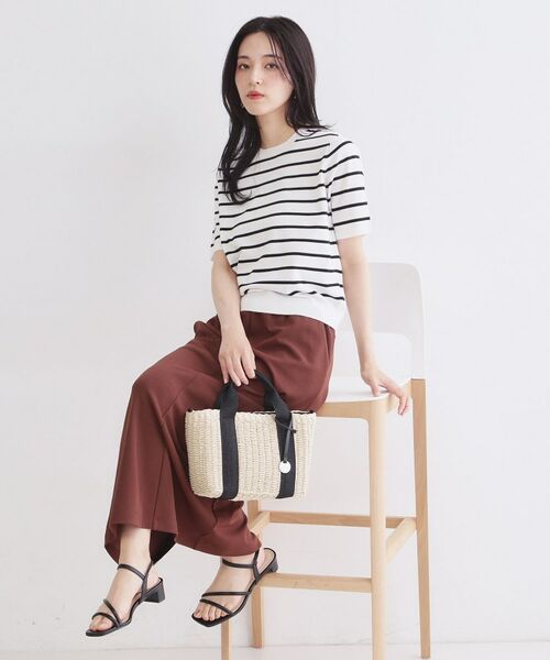 OPAQUE.CLIP / オペーク ドット クリップ ニット・セーター | ハーフスリーブニット／オーガニックコットン混【洗濯機OK／UVケア】 | 詳細15