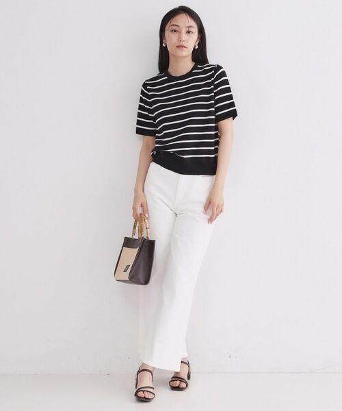 OPAQUE.CLIP / オペーク ドット クリップ ニット・セーター | ハーフスリーブニット／オーガニックコットン混【洗濯機OK／UVケア】 | 詳細18