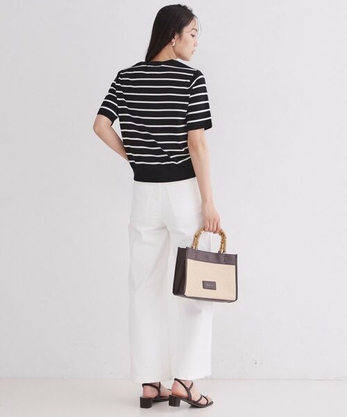 OPAQUE.CLIP / オペーク ドット クリップ ニット・セーター | ハーフスリーブニット／オーガニックコットン混【洗濯機OK／UVケア】 | 詳細19